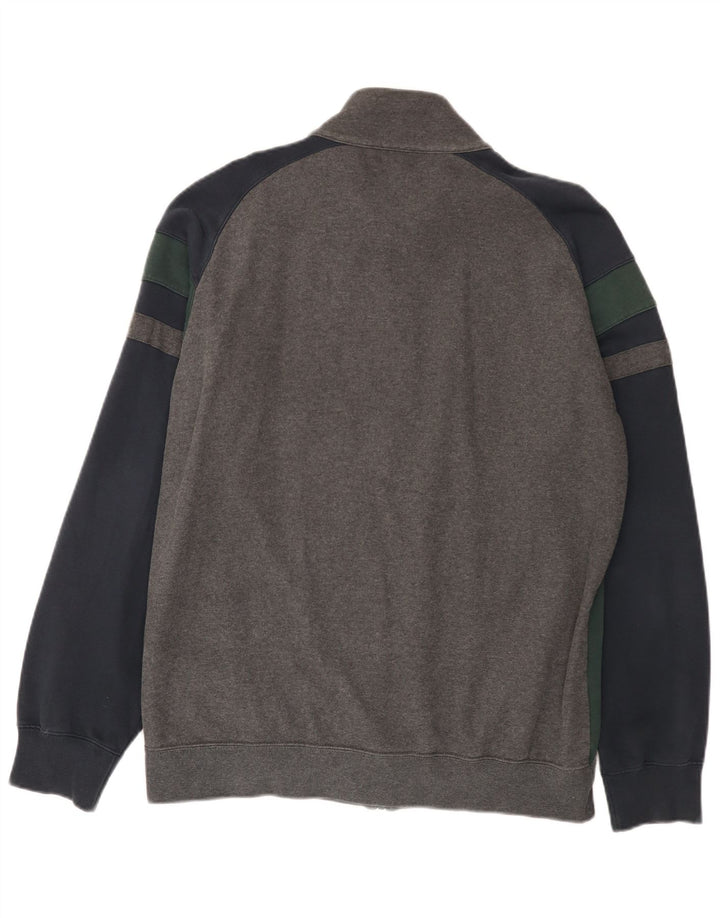Giacca da tuta da uomo Champion XL in cotone color block grigio