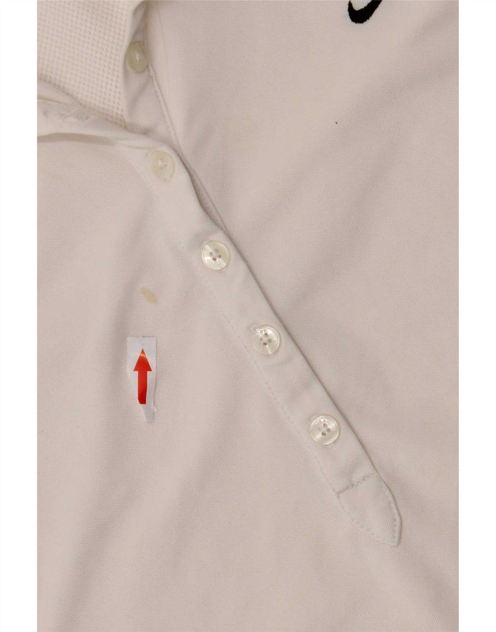 Polo Nike da donna UK 8/10 piccola bianco sporco