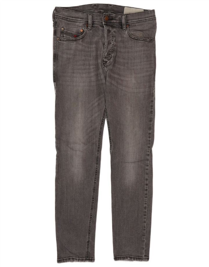 Jeans skinny da uomo DIESEL W29 L30 cotone grigio