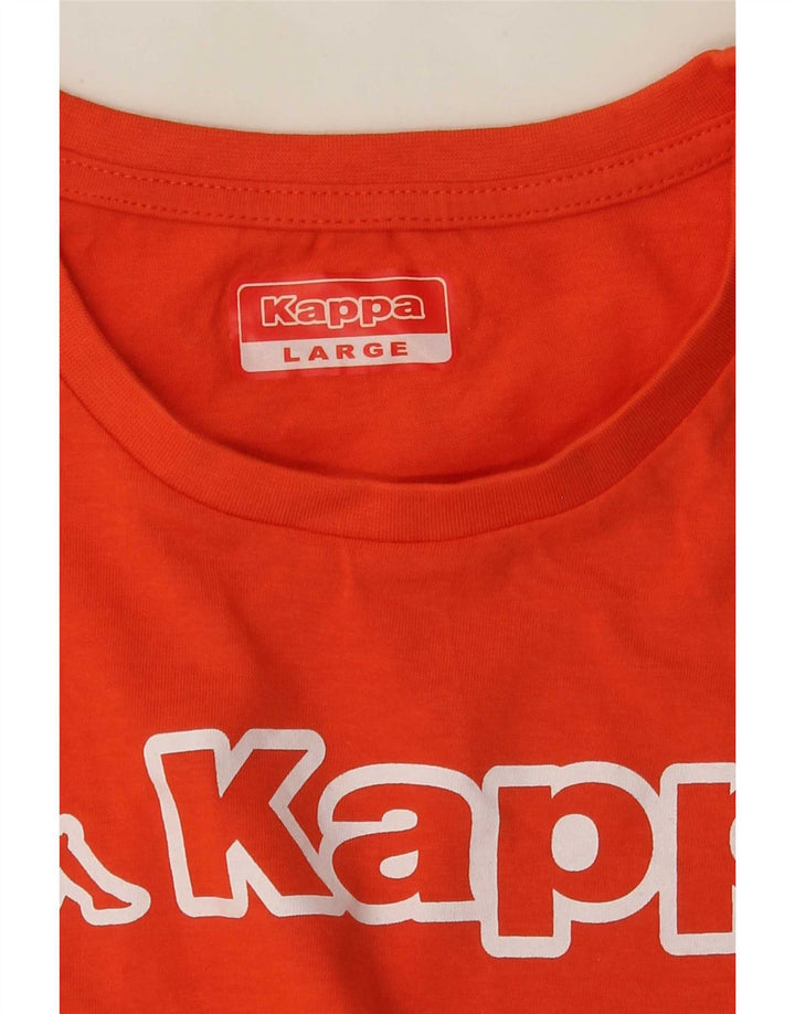 T-shirt grafica da uomo Kappa Top Large arancione