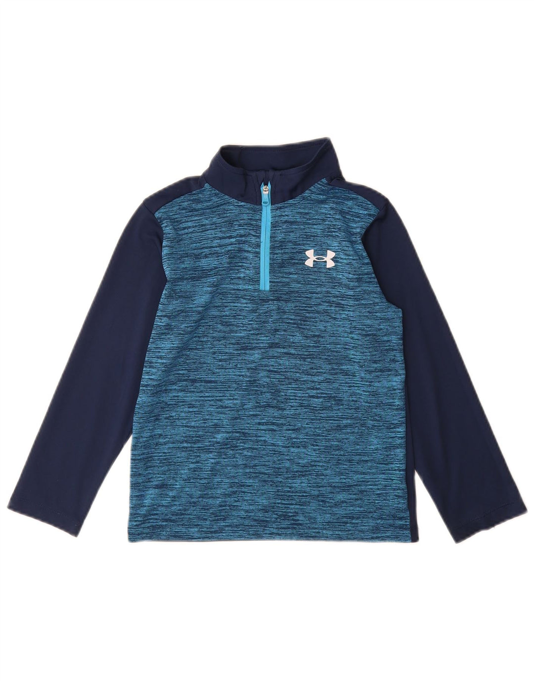 Under Armour Ragazzi Pullover Tuta Top 5-6 anni Blu Navy Colourblock