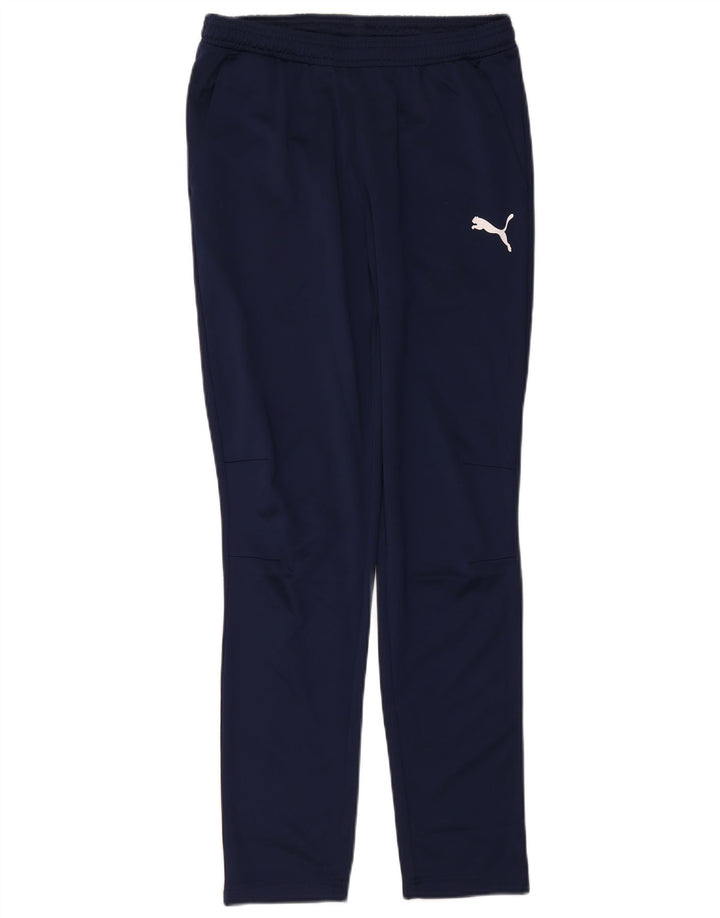 Pantaloni da tuta da uomo PUMA medio poliestere blu navy