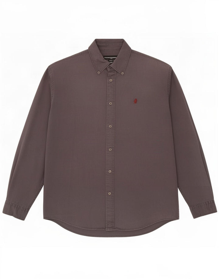 Camicia da uomo Marlboro Classics XL in cotone grigio