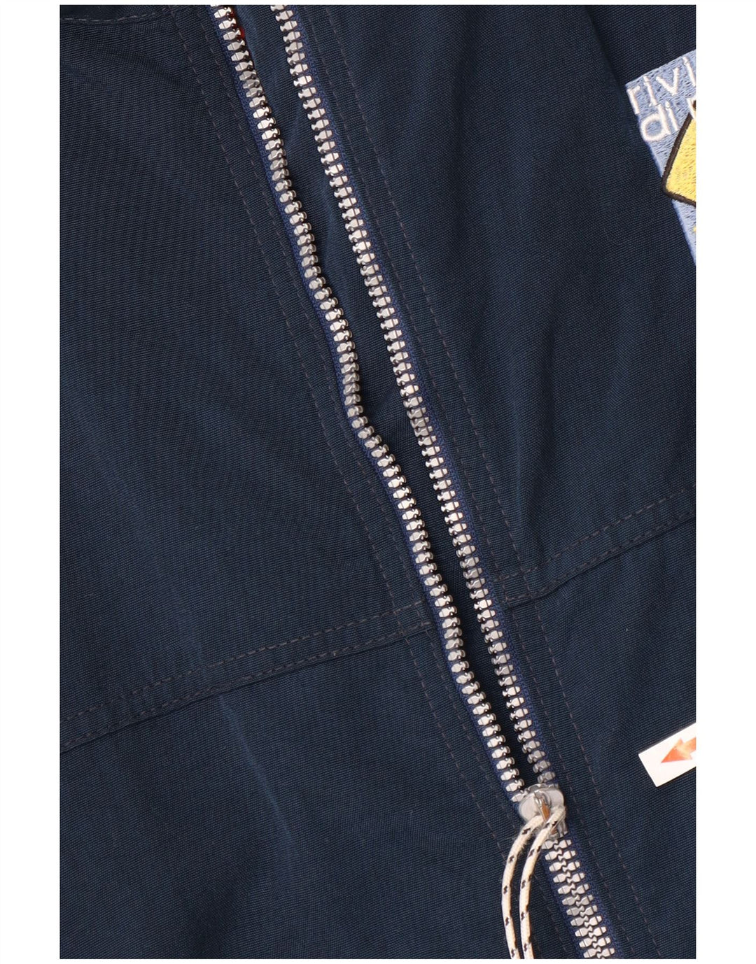 MURPHY & NYE Giubbotto bomber grafico da uomo UK 40 Large Poliestere blu navy
