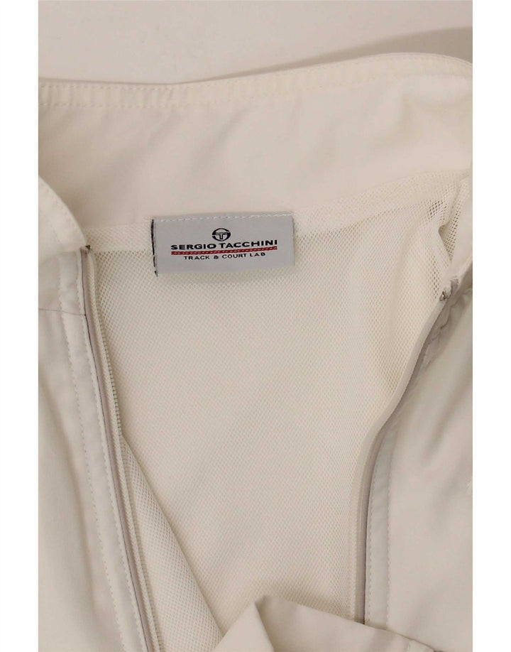Giacca da ginnastica da donna Sergio Tacchini taglia 14 media bianca
