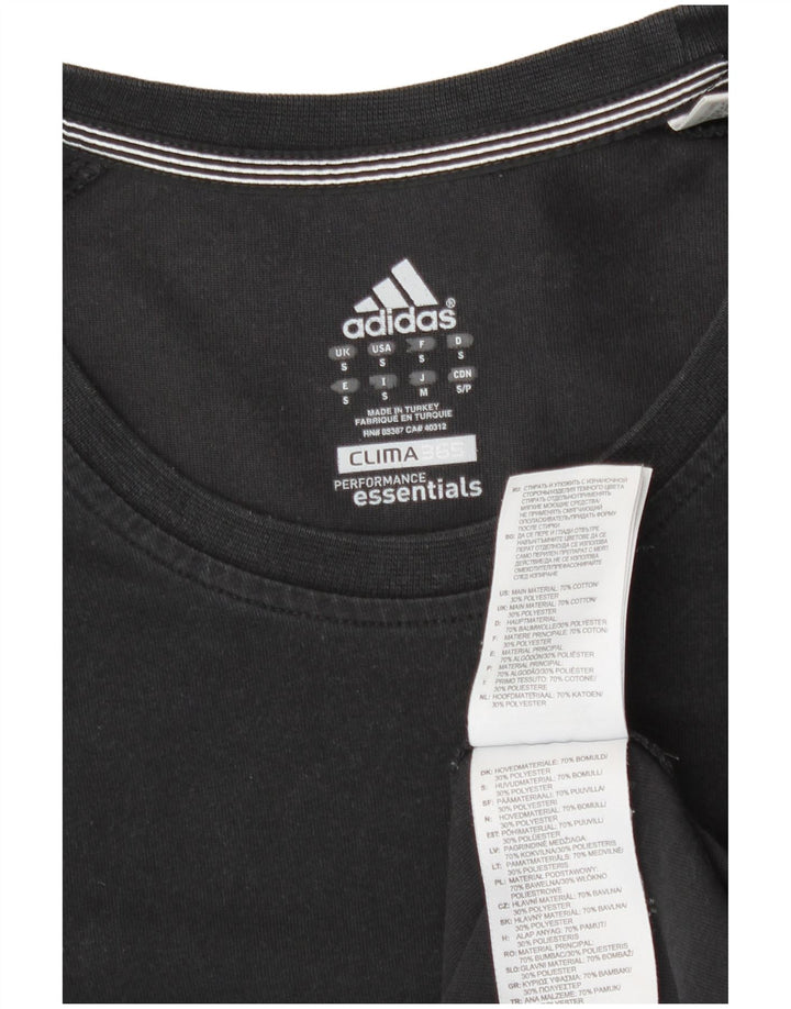 Adidas Clima 365 Top manica lunga da uomo piccolo in cotone nero