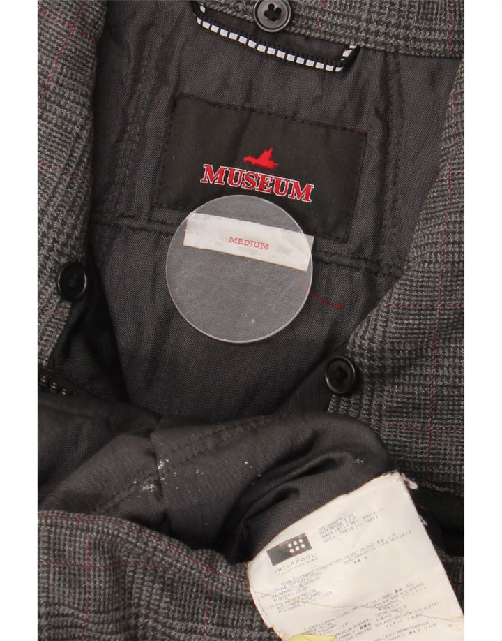 Giubbotto bomber da donna Museum UK 14 Cotone pied de poule grigio medio