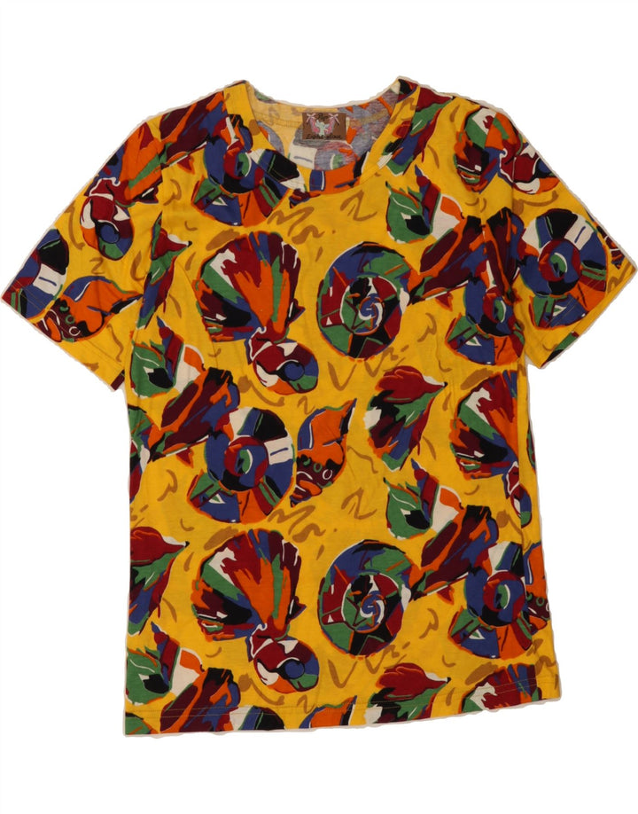 VINTAGE Womens Graphic T-Shirt Top UK 12 Medium Multicoloured Vintage Vintage and Second-Hand Vintage from Messina Hembry 