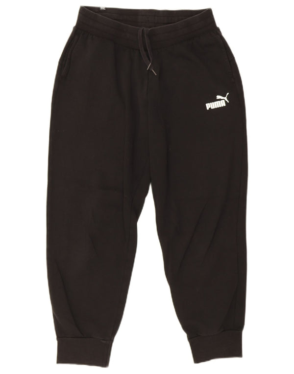 Pantaloni da tuta da donna Puma Joggers UK 10 Small Black Cotton
