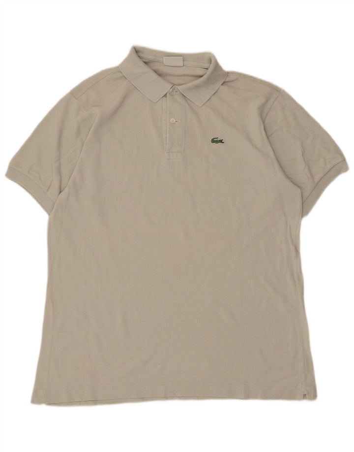 Polo da uomo Lacoste taglia 5 grande in cotone grigio