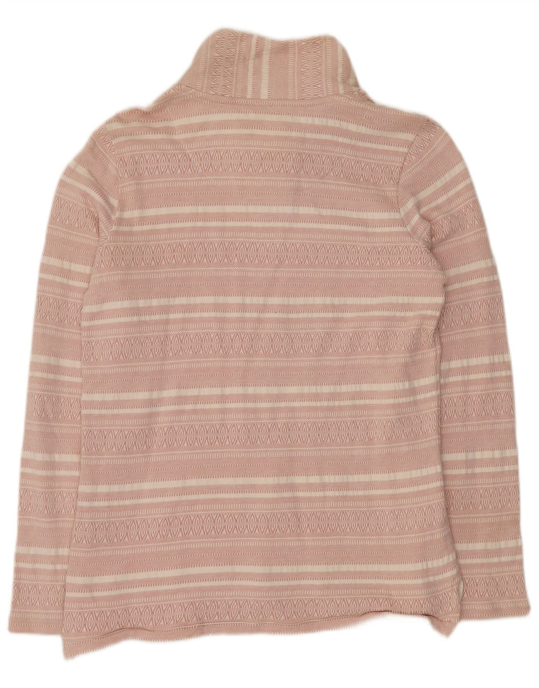 FAT FACE Felpa oversize da donna Maglione UK 8 Small Pink Striped