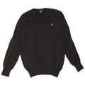 Maglione da uomo con scollo a V Avirex XL in cotone nero