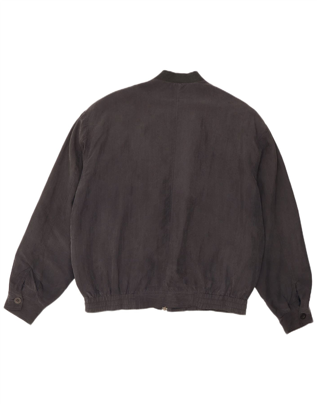 Giubbotto bomber vintage da uomo IT 48/50 Seta geometrica multicolore media