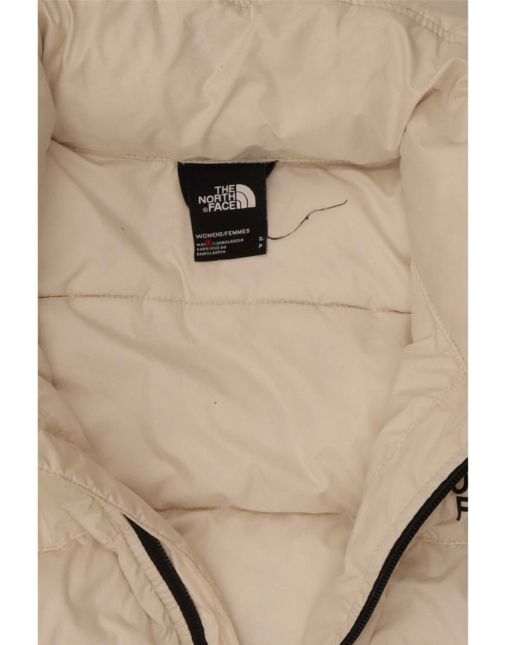 Giacca imbottita con cappuccio da donna The North Face UK 10 Small Poliestere bianco