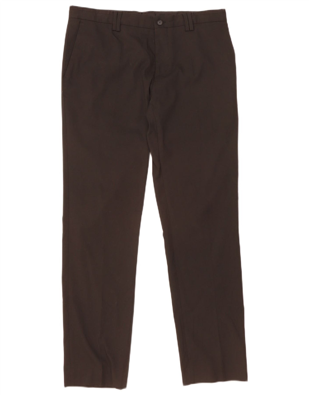 Pantaloni chino dritti da uomo Zara EU 44 Large W34 L31 poliestere nero