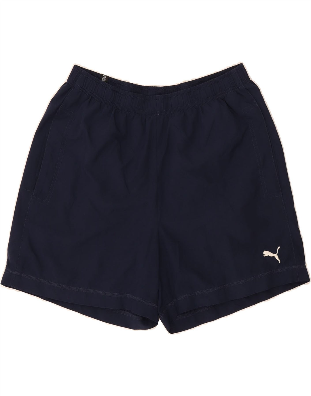 PUMA Mens Sport Shorts Large  Navy Blue Polyester Vintage Puma and Second-Hand Puma from Messina Hembry 