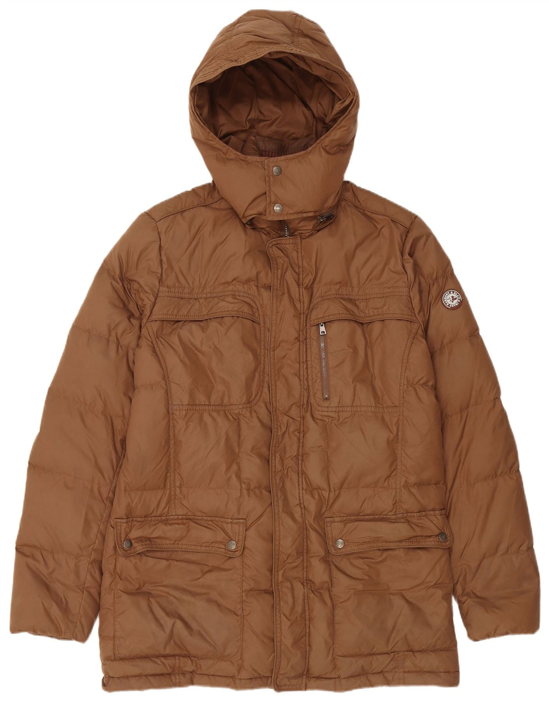 Giacca imbottita con cappuccio da uomo Harmont & Blaine UK 38 Marrone medio
