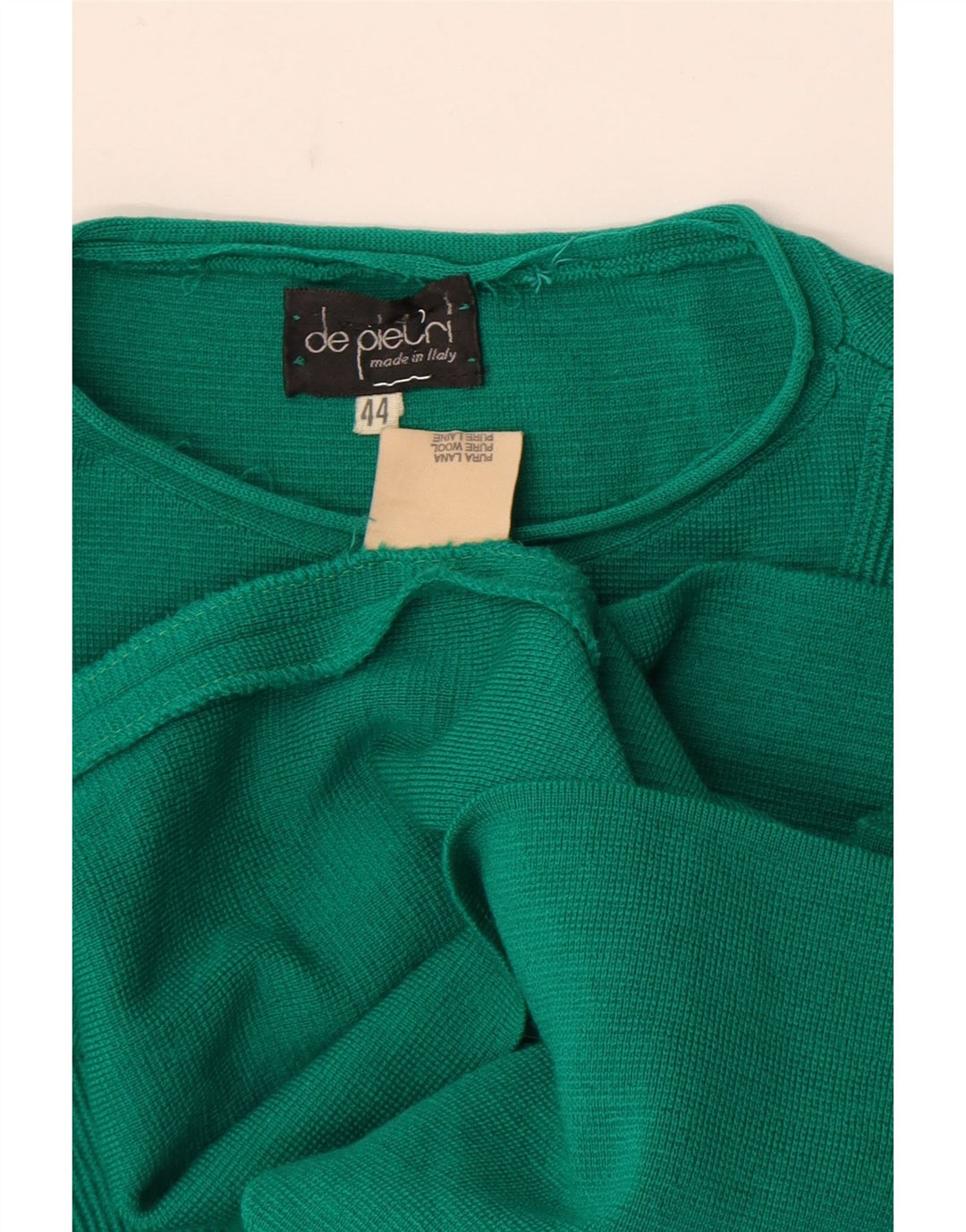 Abito Maglia Donna De Pietri IT 44 Verde Medio Lana