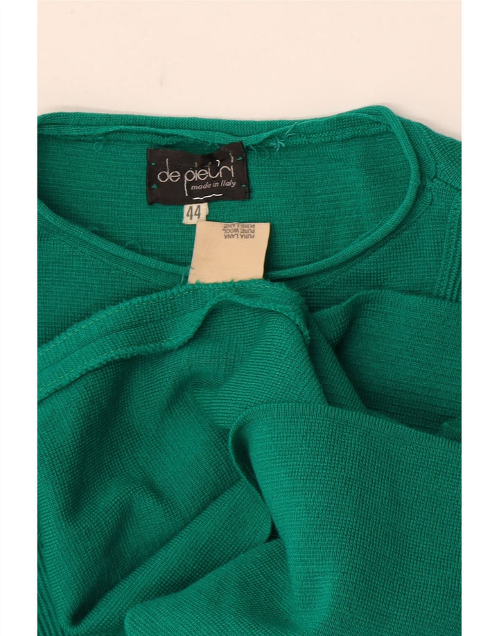 Abito Maglia Donna De Pietri IT 44 Verde Medio Lana
