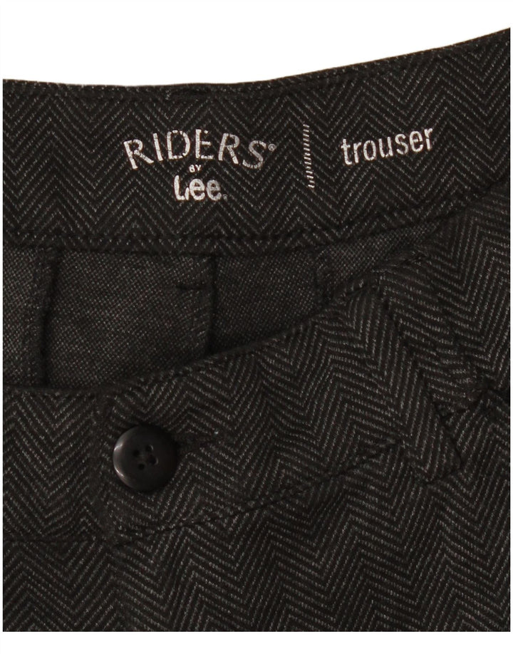 Pantaloni corti da donna LEE Riders Bootcut W32 L25 Grigi a spina di pesce