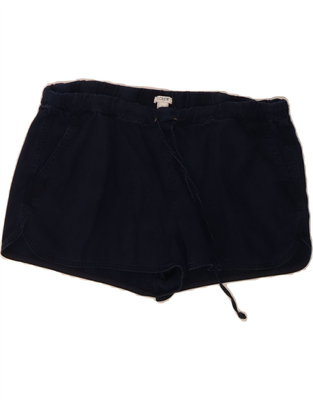 J. CREW Womens Chino Shorts Large W34  Navy Blue Linen Vintage J. Crew and Second-Hand J. Crew from Messina Hembry 