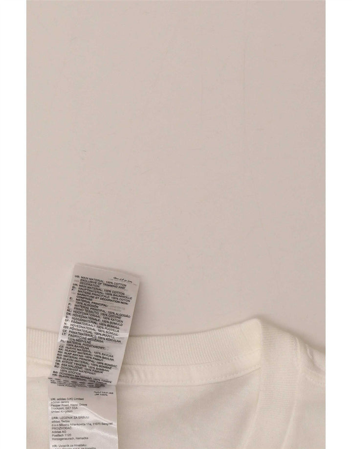 T-shirt da uomo Adidas Top 2XL cotone bianco