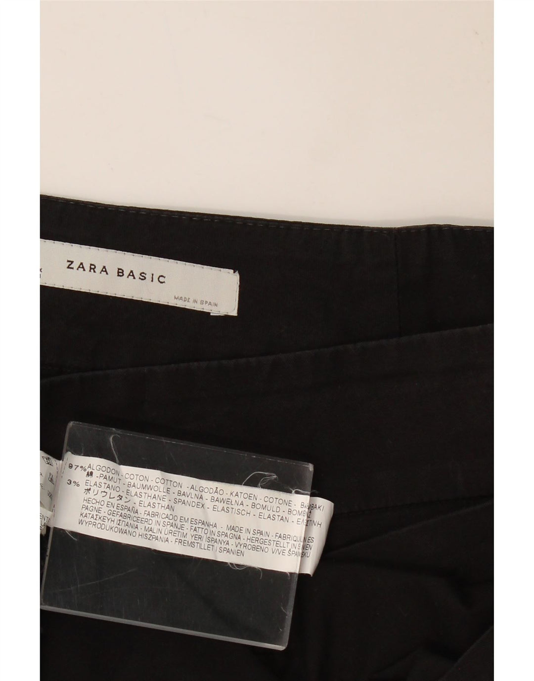 ZARA Womens Mini Skirt Medium W30 Black Cotton