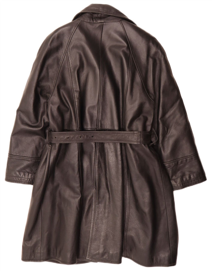 Cappotto in pelle da donna Basetti UK 14 medio nero
