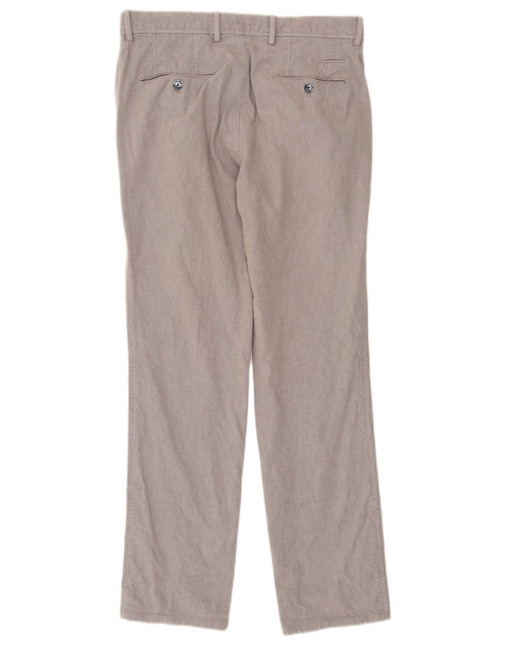 Pantaloni chino da uomo Massimo Dutti EU 38 Small W30 L29 Grigio Argyle/Diamond