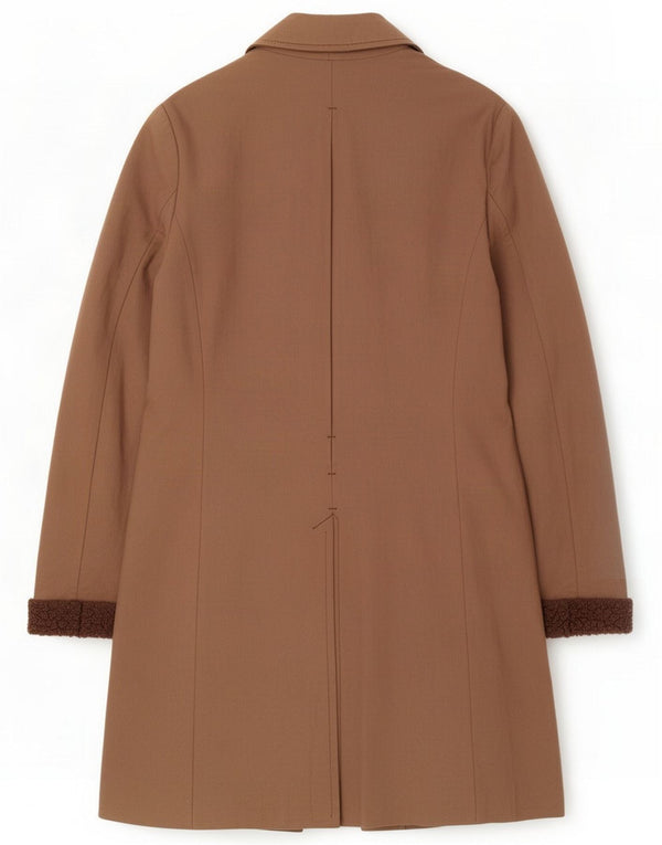 Isaac Sellam Soprabito in pelle scamosciata da donna EU 42 Large Marrone Agnello