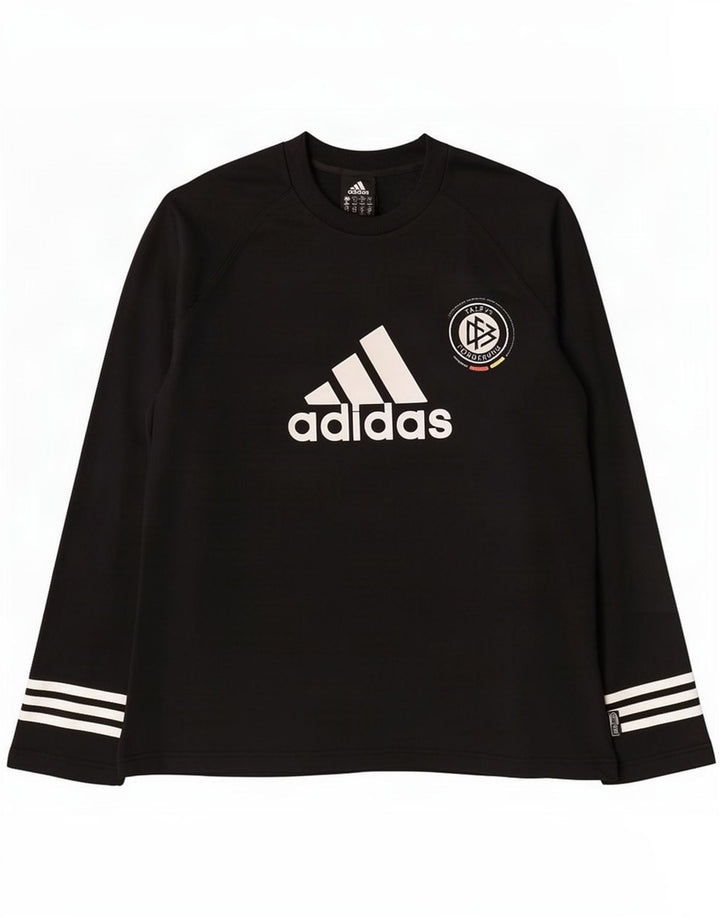 Adidas Uomo Climawarm Graphic Top Manica Lunga UK 40/42 Medio Nero