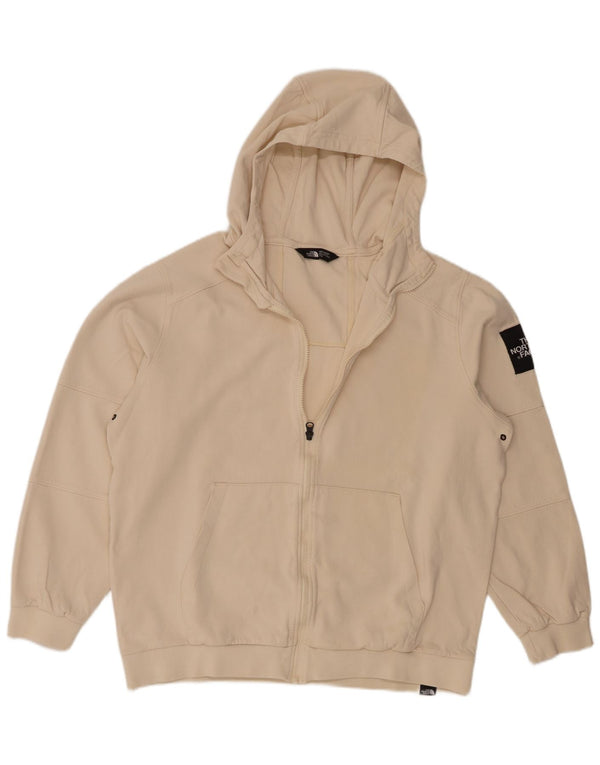 Maglione con cappuccio e zip da uomo The North Face XL in cotone beige