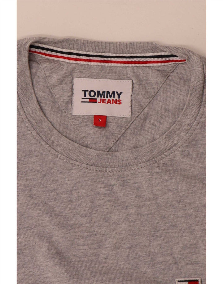 T-shirt da uomo Tommy Hilfiger Top piccola grigia