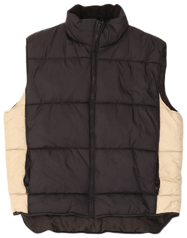Gilet imbottito da uomo Multiblu UK 38 Medium Black Colourblock in poliammide