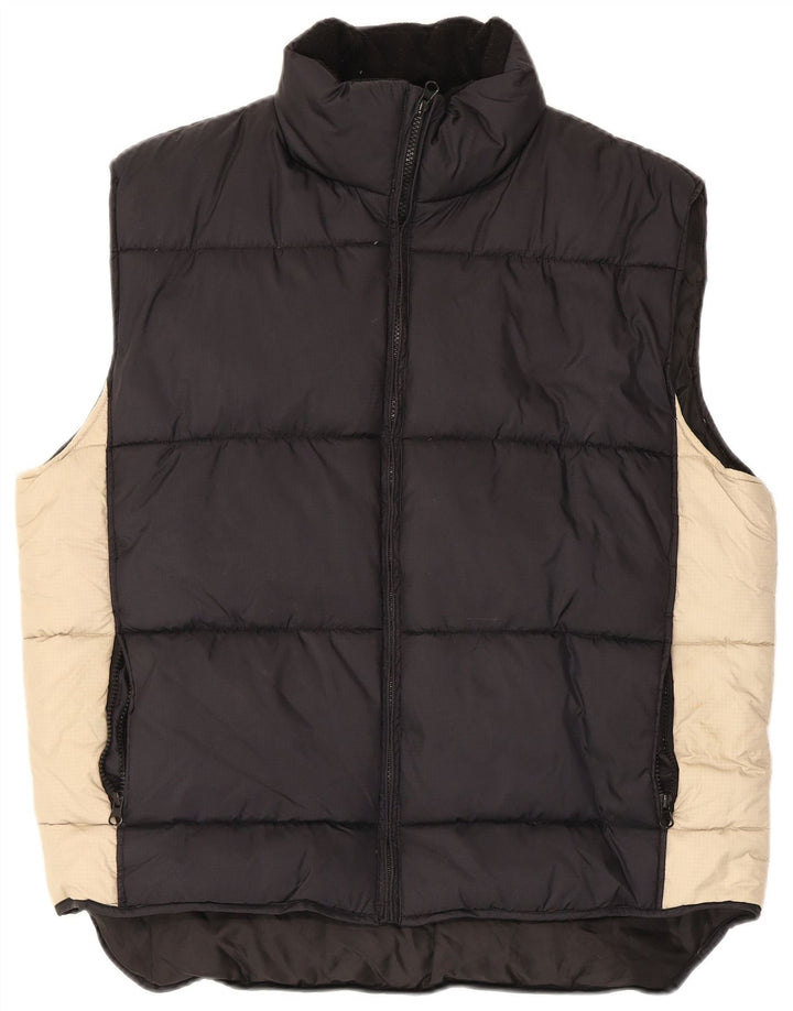 Gilet imbottito da uomo Multiblu UK 38 Medium Black Colourblock in poliammide