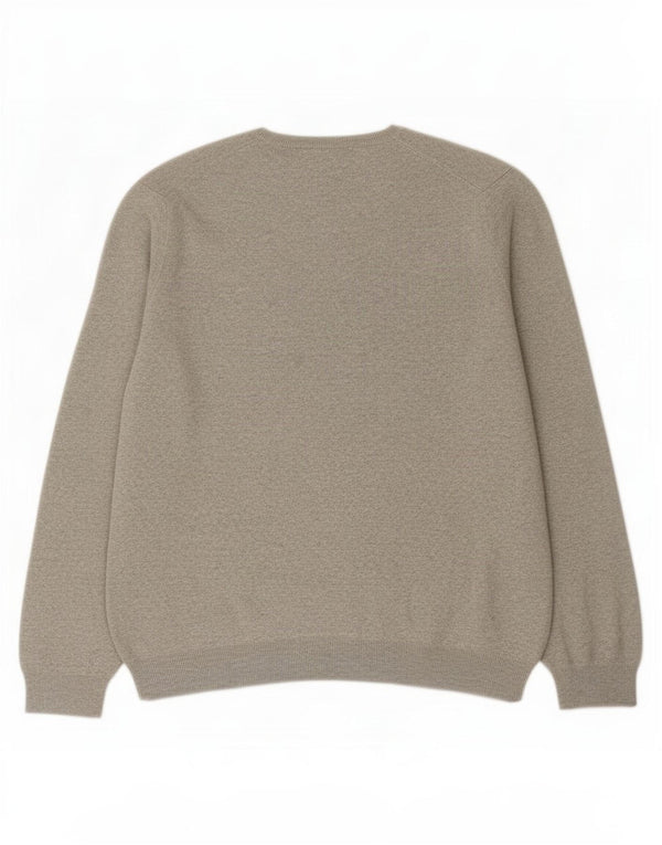 Polo Ralph Lauren Maglione da uomo con scollo a V grande cotone grigio