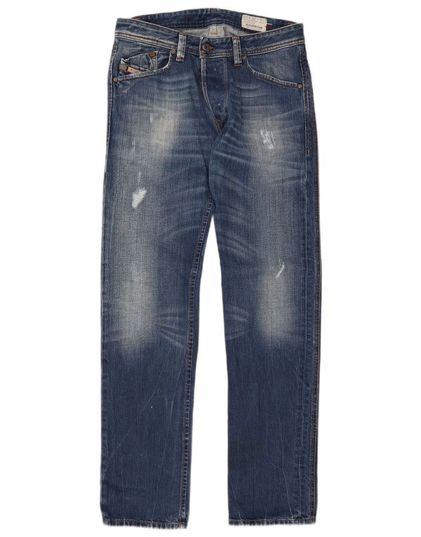 Jeans da uomo Diesel Darron slim affusolati W30 L32 in cotone blu