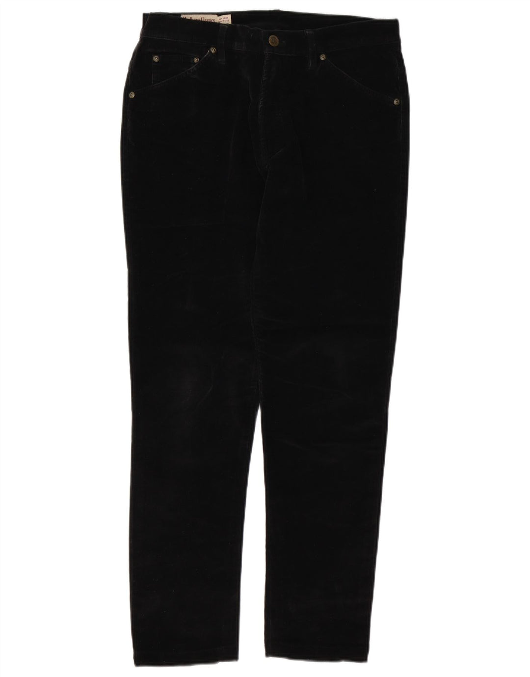 MARLBORO CLASSICS Pantaloni slim da donna in velluto a coste W29 L28 cotone nero