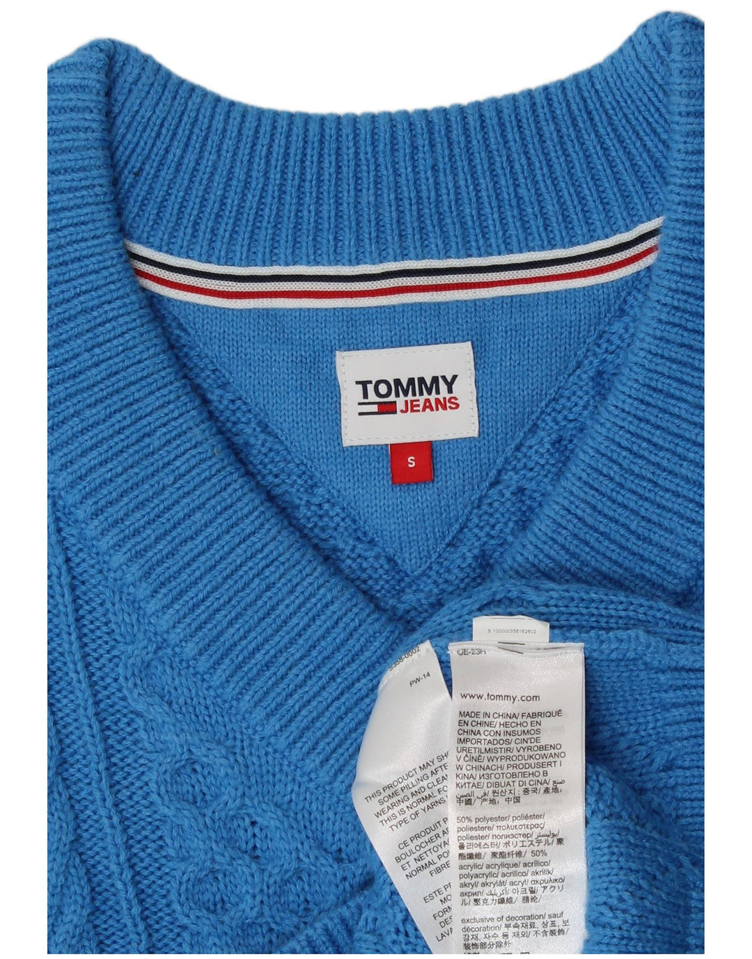 Canotta da donna Tommy Hilfiger Canotta UK 10 Small Blu Poliestere