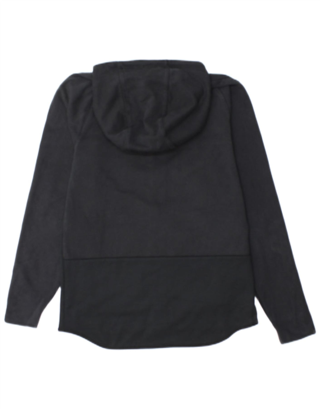 Felpa con cappuccio e zip Nike da uomo piccola in cotone nero