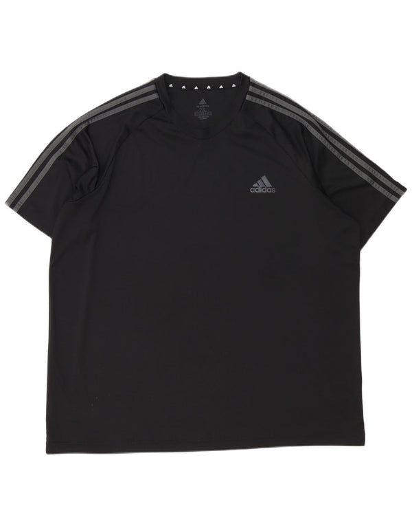 Maglietta Adidas Aeroready da uomo 2XL nera in poliestere