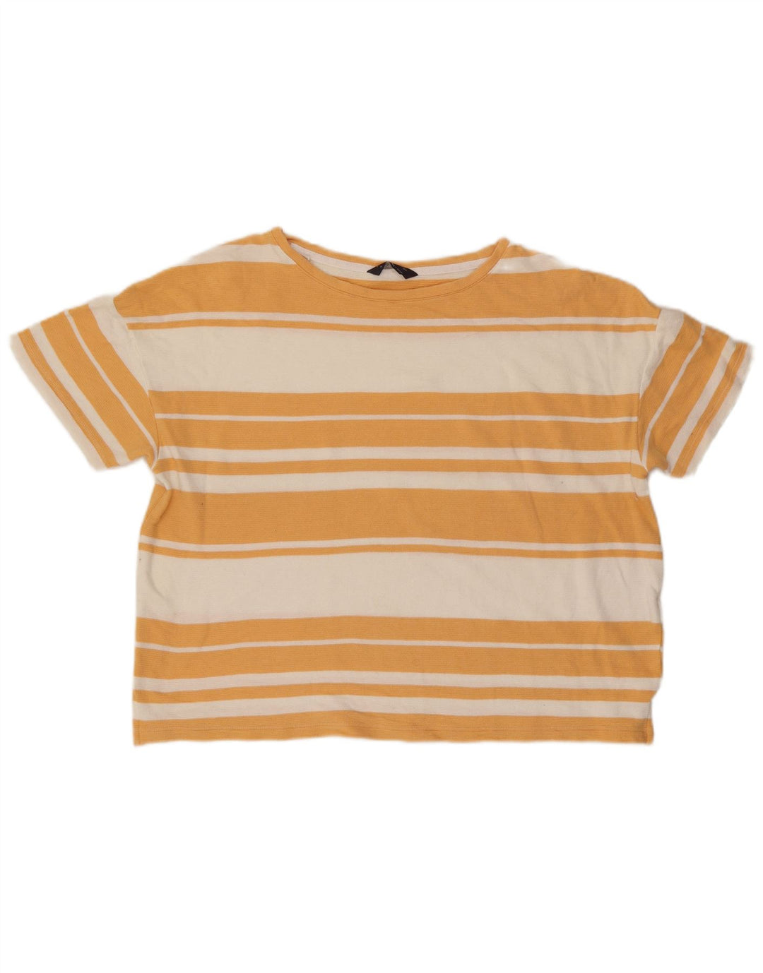 Marks & Spencer T-shirt oversize da donna Top UK 16 Large Orange Striped