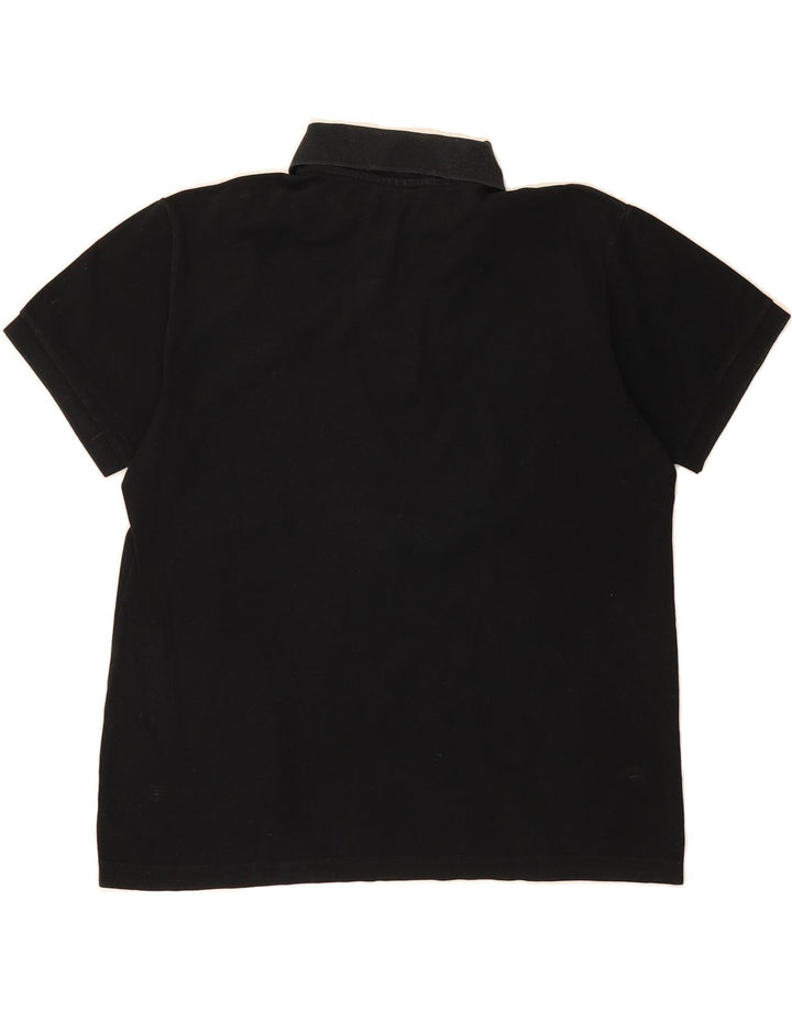 RIFLE Mens Polo Shirt Medium Black Cotton Vintage Rifle and Second-Hand Rifle from Messina Hembry 