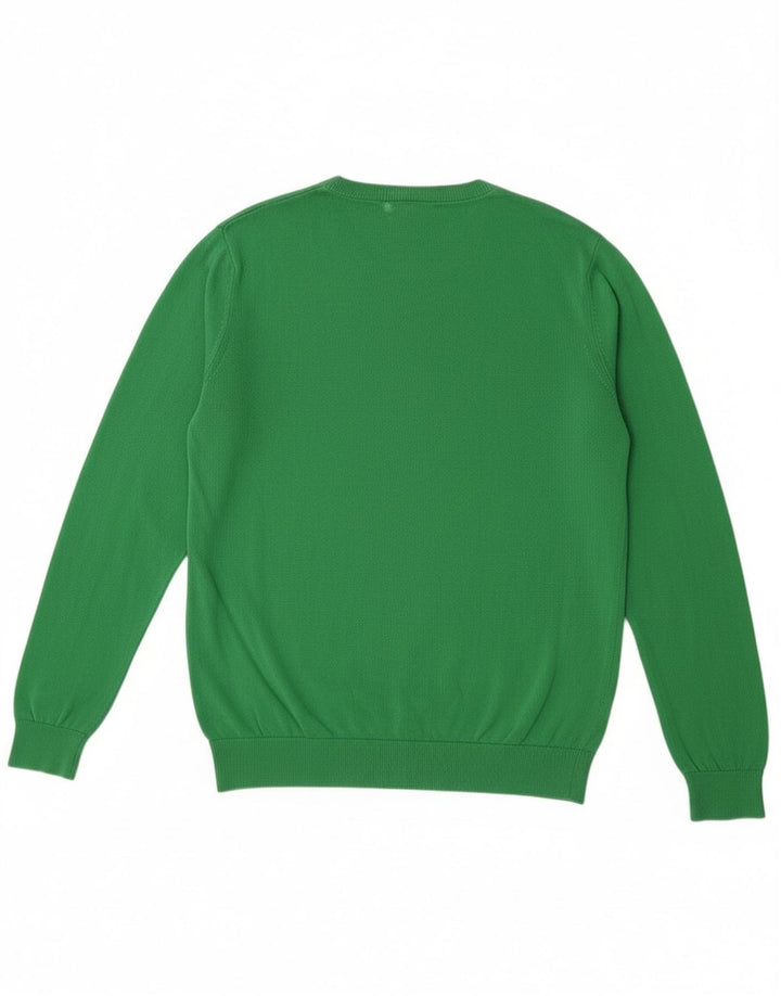 Maglione maglione con scollo a V da uomo Lacoste taglia 4 verde medio