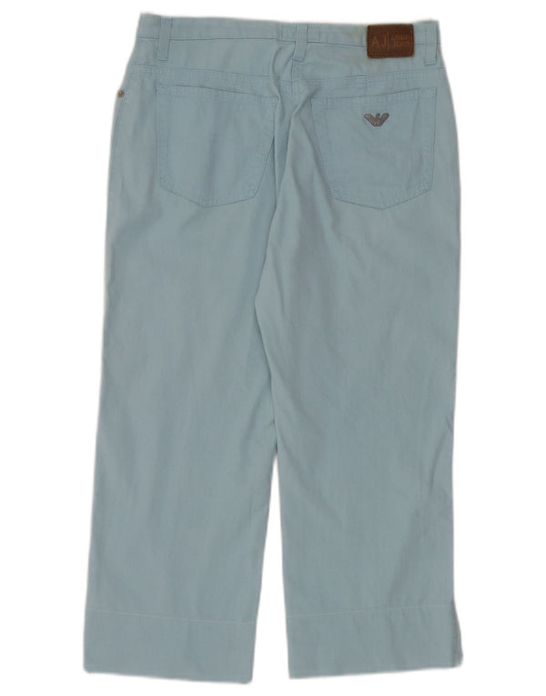 Pantaloni Capri dritti da donna Armani W29 L22 Blu
