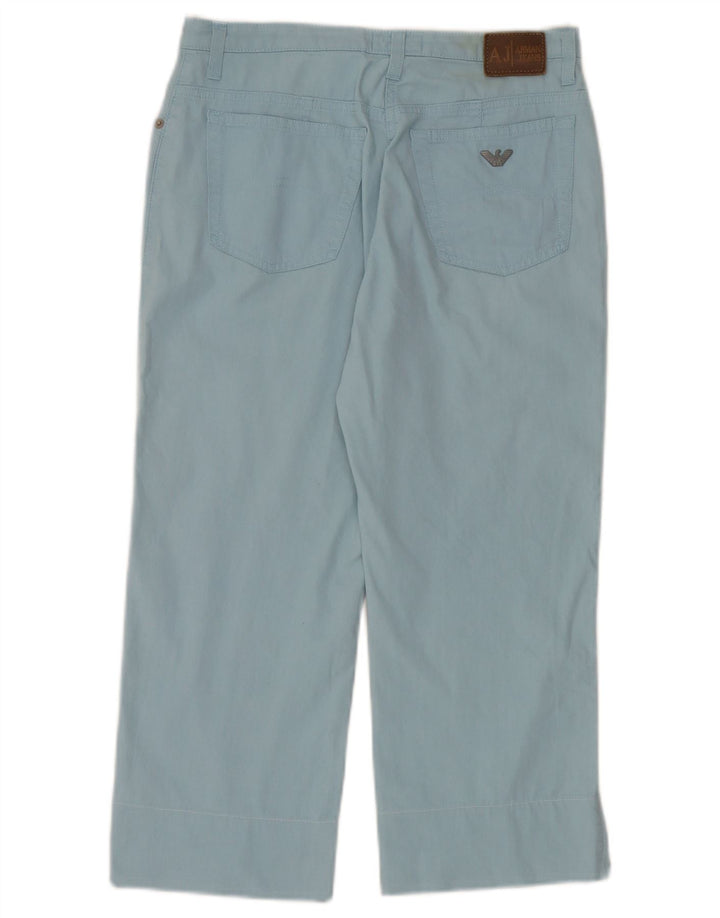 Pantaloni Capri dritti da donna Armani W29 L22 Blu