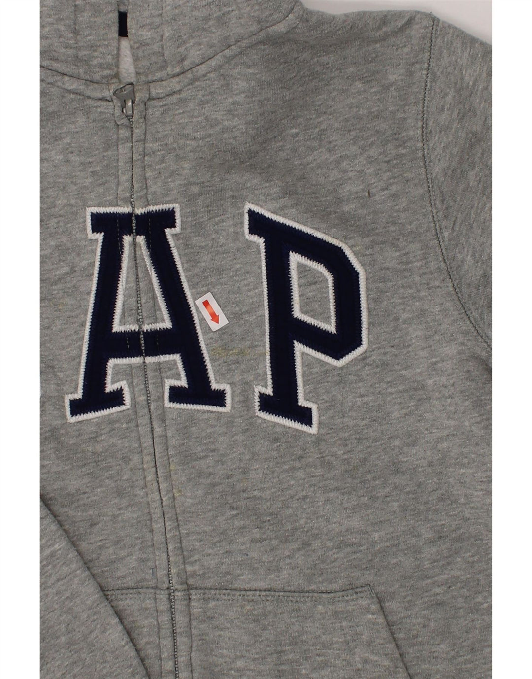 GAP Boys Graphic Zip Hoodie Sweater 8-9 Years Medium  Grey Cotton Classic Vintage Gap and Second-Hand Gap from Messina Hembry 