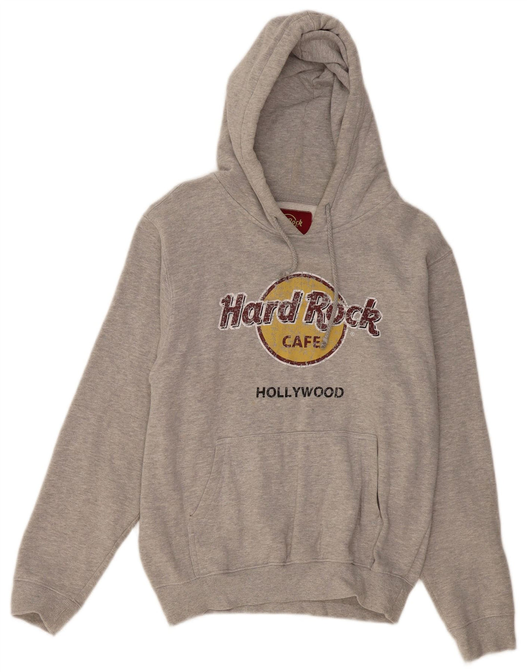 HARD ROCK CAFE Felpa con cappuccio da donna Hollywood UK 14 Grigio medio chiazzato