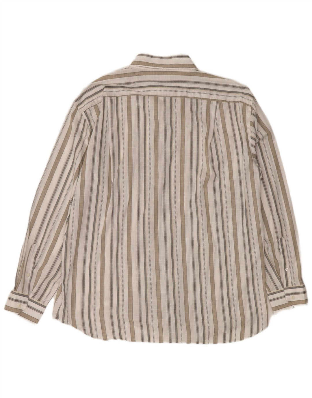 Camicia da uomo ROCCOBAROCCO taglia 45 18 2XL a righe bianco sporco