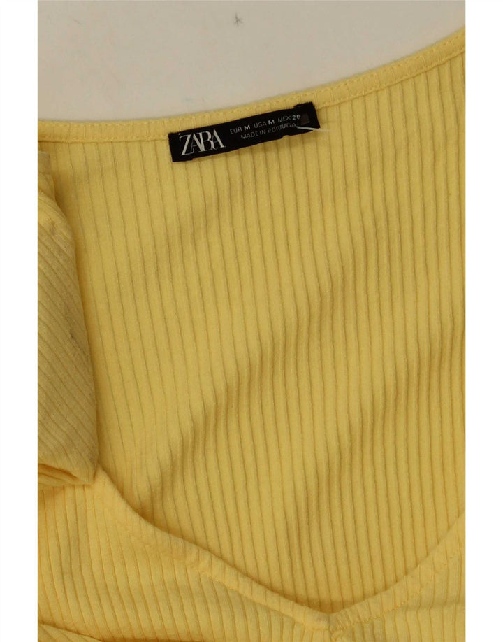 Abito lungo Zara da donna UK 12 giallo medio
